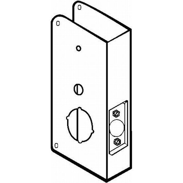 Don-Jo 9" Classic Wrap Around for Codelocks 2010, 4010, and 5000 with 2-3/8" Backset and 1-3/4" Door CW21PB - main
